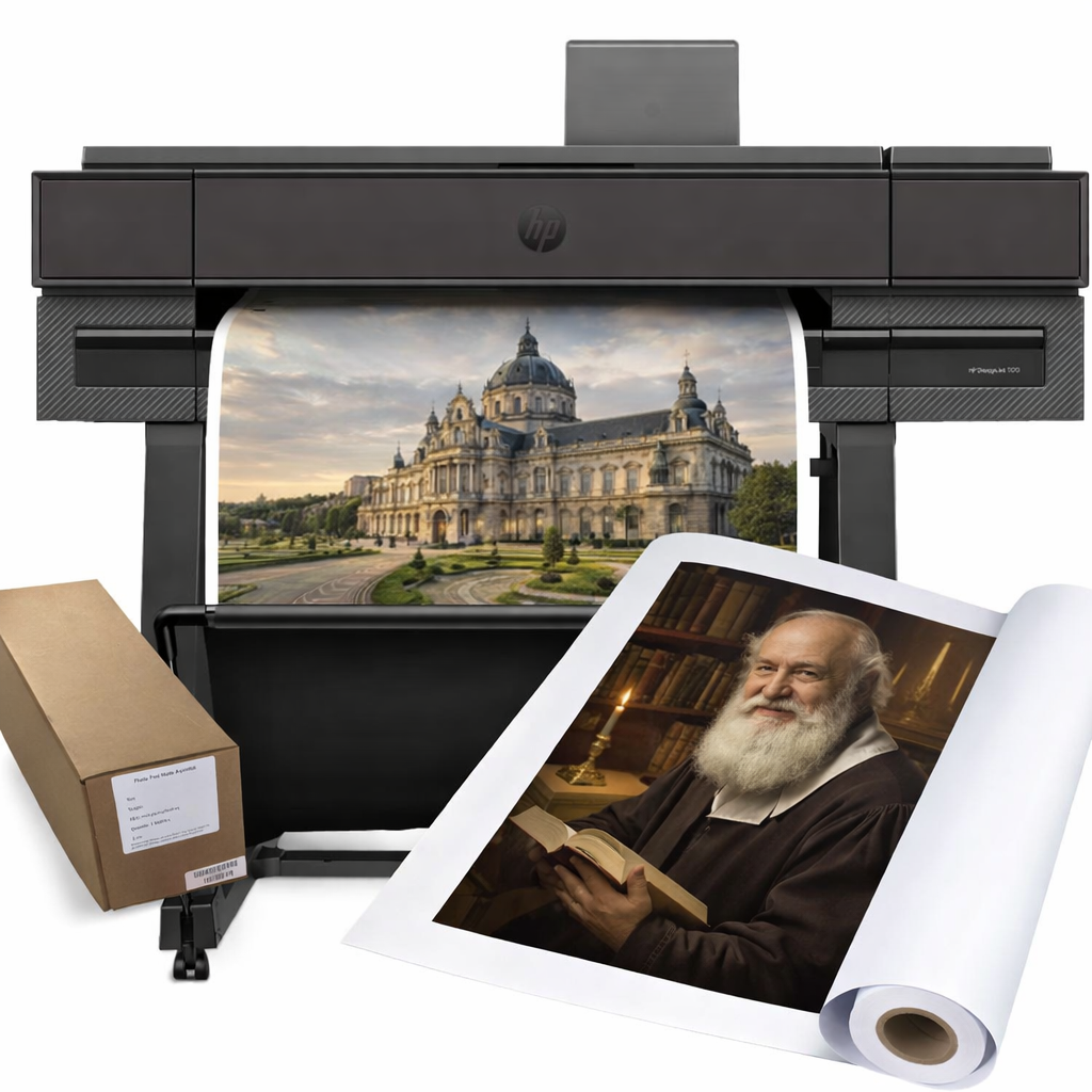 Premium 100gsm (27lb) Matte Coated Bond Plotter Paper Rolls